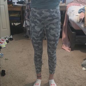high waist grey camo leggings